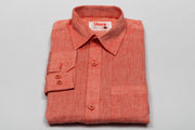 Elegant Red Cotton Shirt